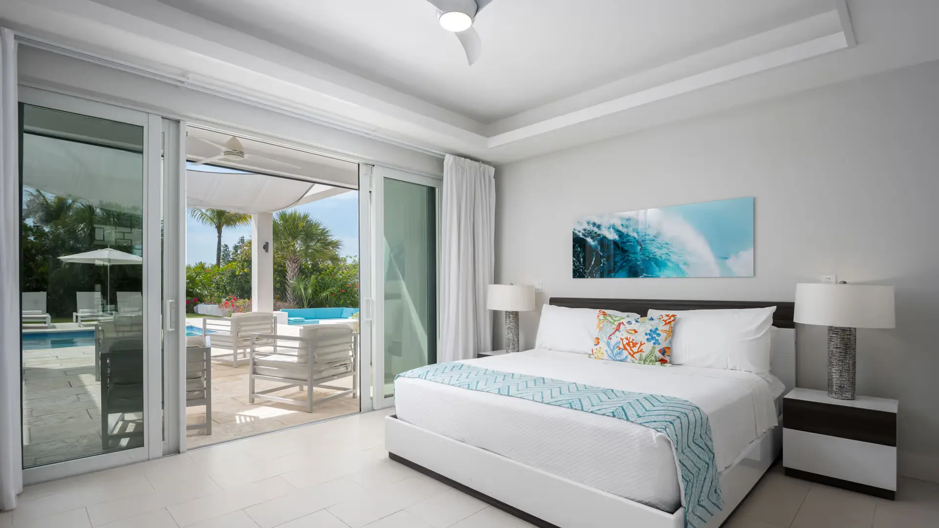 outdoor pool and firepit