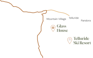 map lines that lead to a ski resort